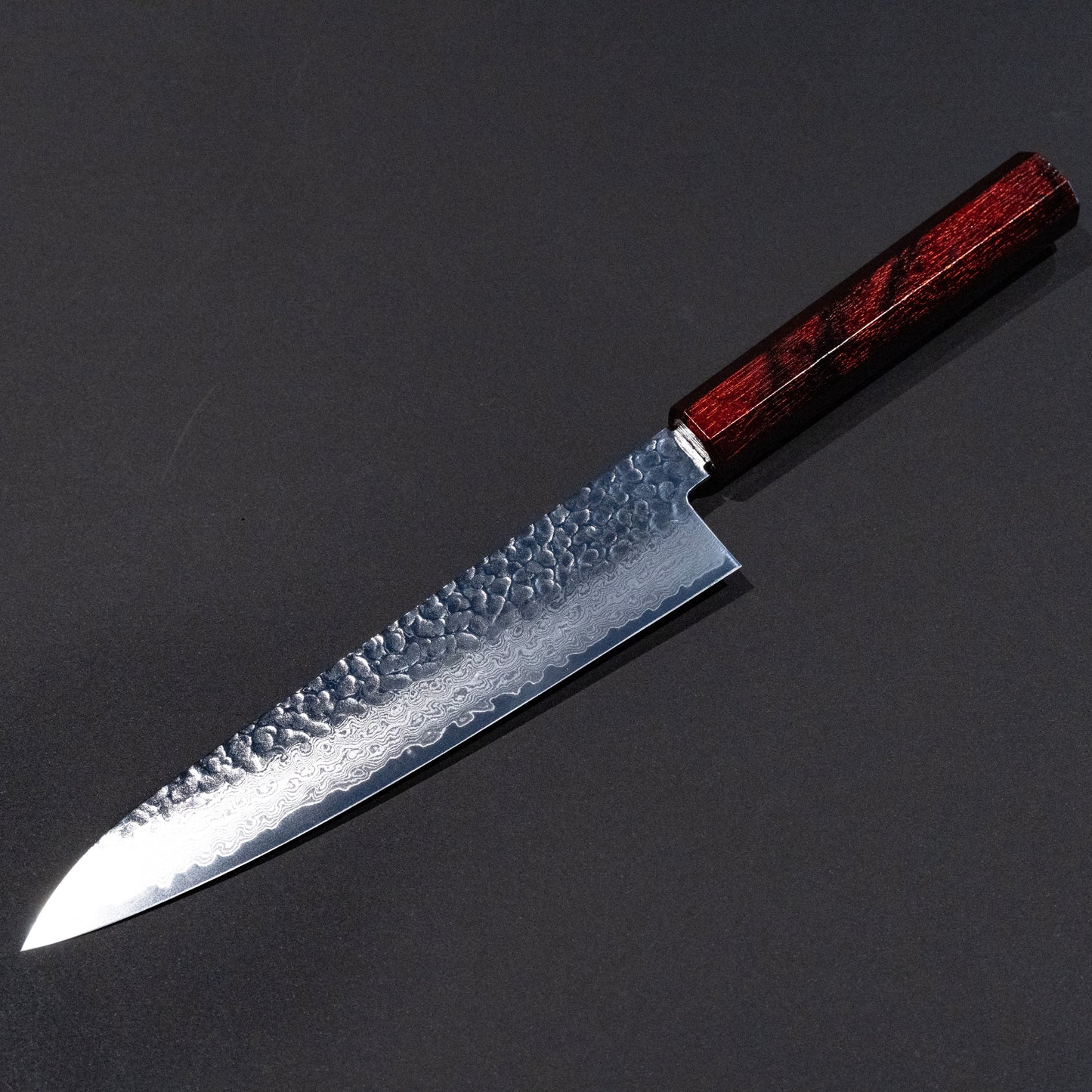 Gyuto VG-10 33 Layers Damascus SAKAI TAKAYUKI  NANAIRO Wine color Birch Handle 8.25 inch