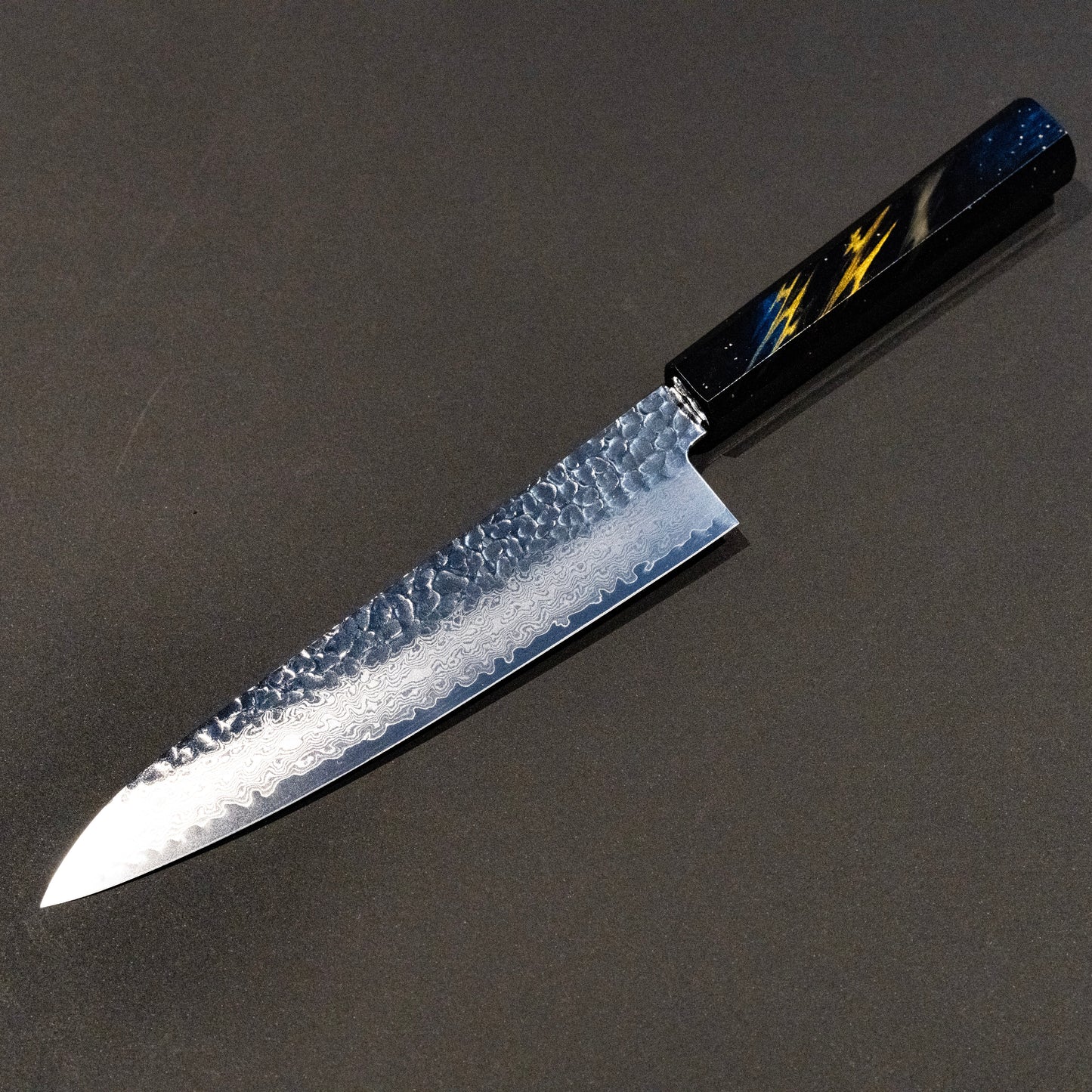 Gyuto VG-10 33 Layers Damascus SAKAI TAKAYUKI  NANAIRO Wine color Birch Handle 8.25 inch