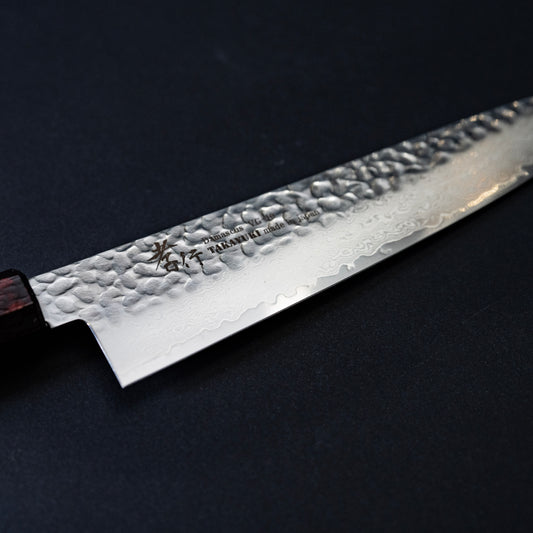 Gyuto VG-10 33 Layers Damascus SAKAI TAKAYUKI  NANAIRO Wine color Birch Handle 8.25 inch