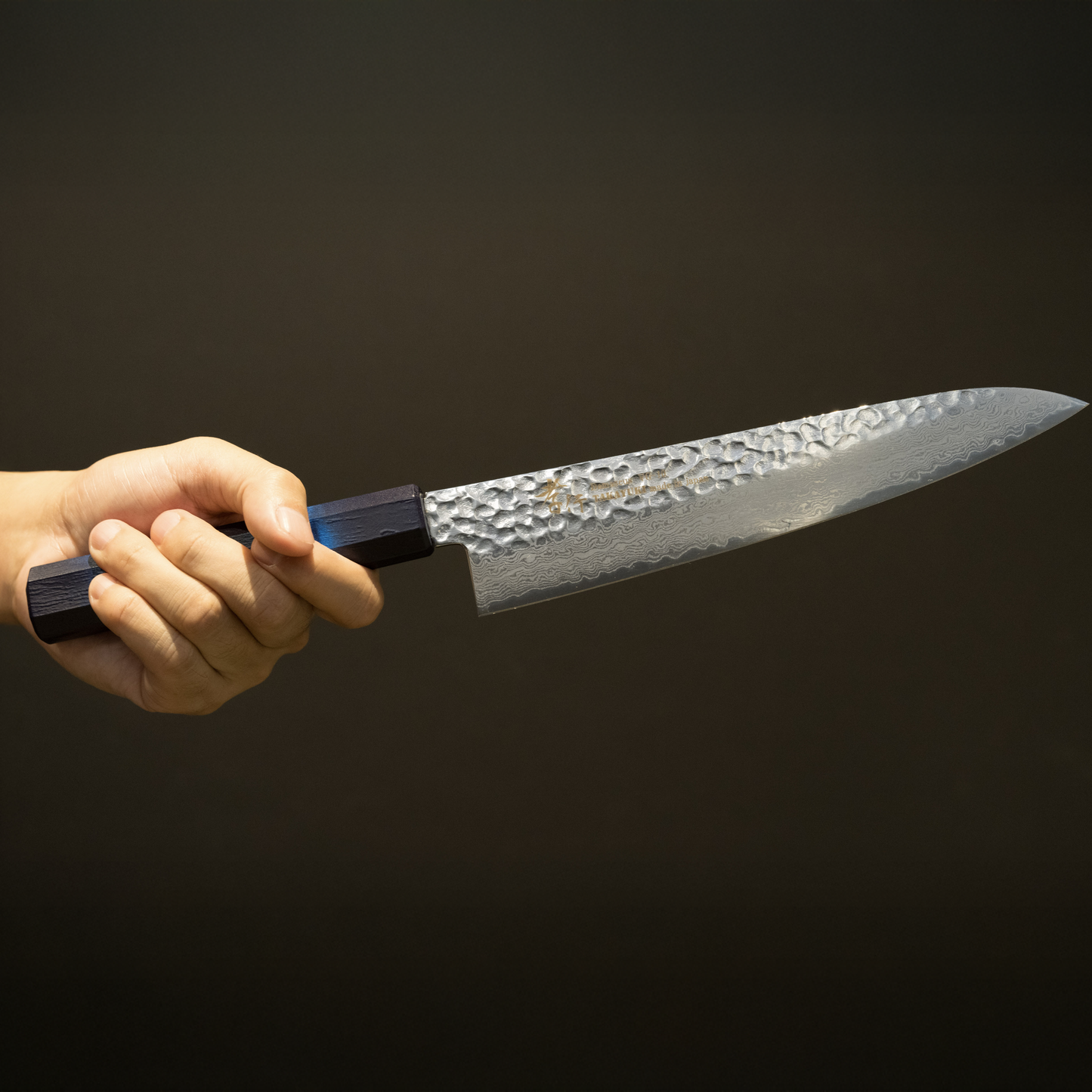 Gyuto VG-10 33 Layers Damascus SAKAI TAKAYUKI  NANAIRO Wine color Birch Handle 8.25 inch