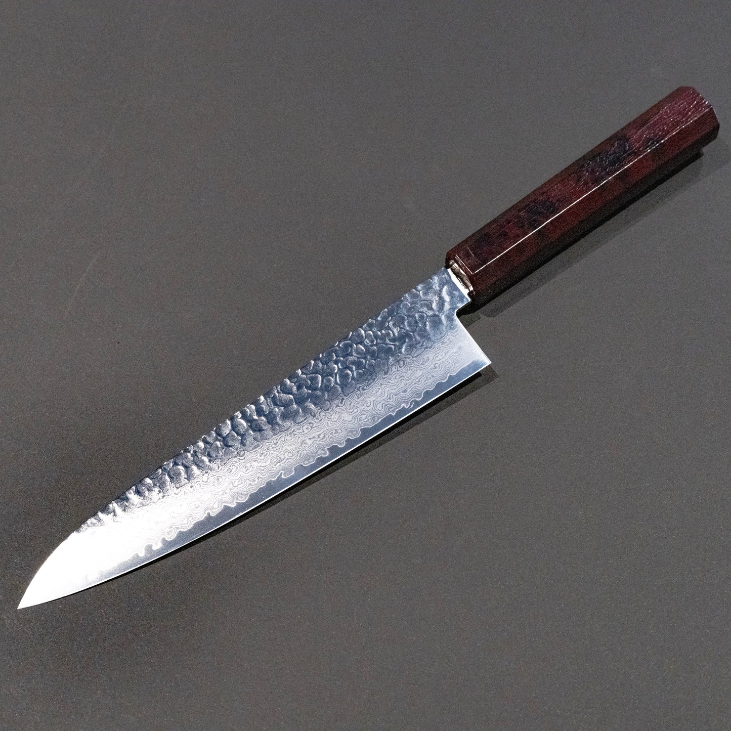 Gyuto VG-10 33 Layers Damascus SAKAI TAKAYUKI  NANAIRO Wine color Birch Handle 8.25 inch